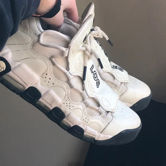 Nike Air More Money Los Angeles White High Top Sneaker Basketball Fashion - Picture 11 of 13